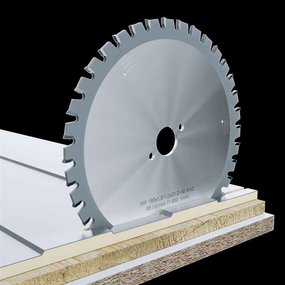HM-WZ Dünnschnittkreissägeblatt 165 mm